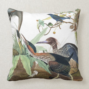 Audubon Reiher-Vogel-Tier-TierWurfs-Kissen Kissen
