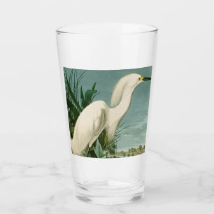 Audubon Schneereiher Weißer Reiher Vogel Vogelbeob Glas