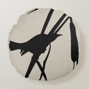 Audubon Silhouette II Rundes Kissen