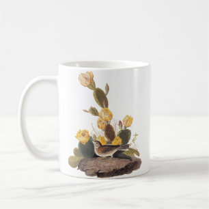 Audubon Vesper Sparrow und Prickly Pear Cactus Kaffeetasse