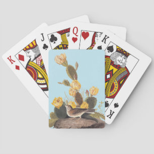 Audubon Vesper Sparrow und Prickly Pear Cactus Spielkarten