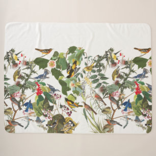 Audubon Vogel-Collagen-wild lebende Tiere Sherpa Sherpadecke