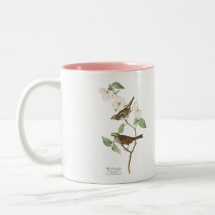 Audubon Vogel-Tasse, Weiß-Throated Spatz, 15 Unze Zweifarbige Tasse