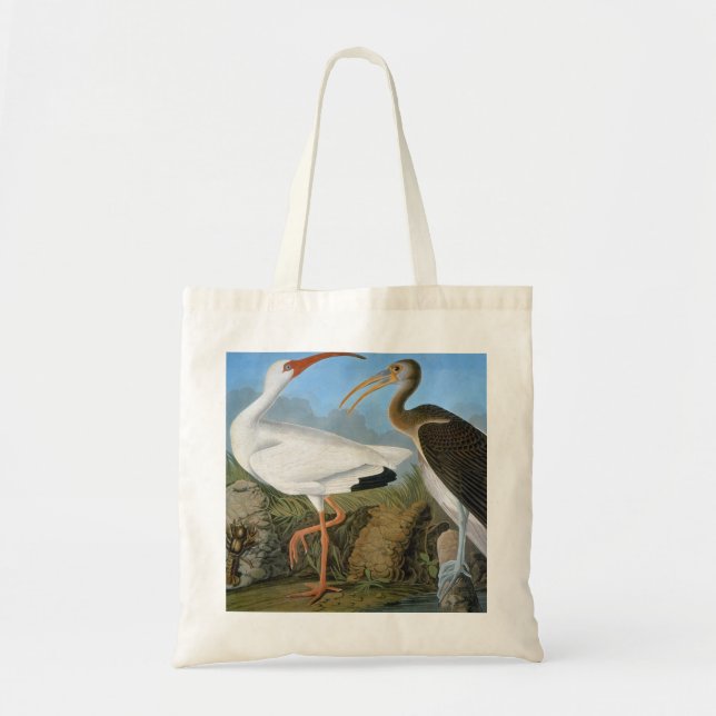 Audubon: White Ibis Tragetasche (Vorne)