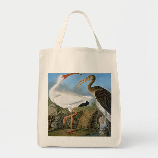 Audubon: White Ibis Tragetasche (Vorne)