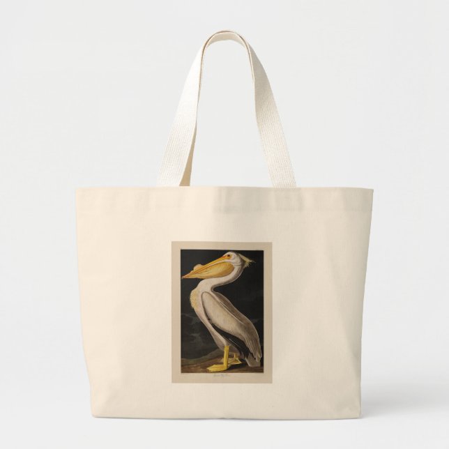 Audubon White Pelican Bird America Jumbo Stoffbeutel (Vorne)