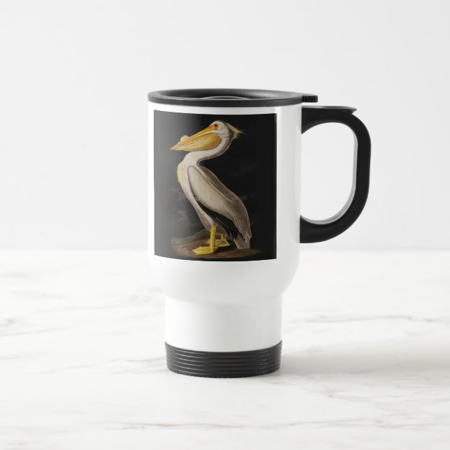 Audubon White Pelican Bird America Reisebecher (Rechts)