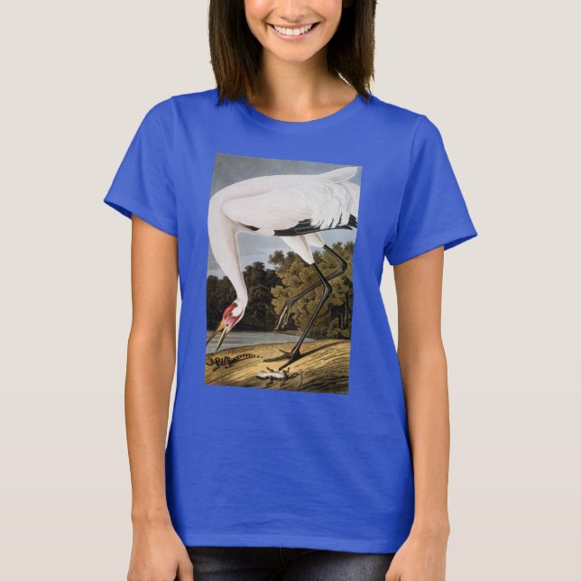 Audubon: Whooping Crane T-Shirt (Vorderseite)
