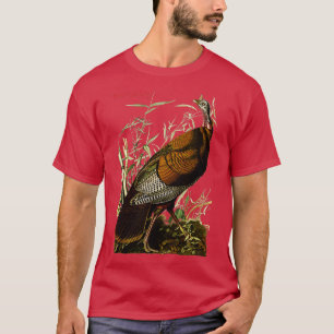 Audubon Wild Truthahn Nordamerikanische Vögel Bild T-Shirt