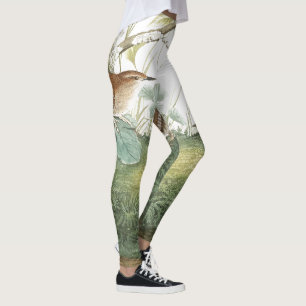 Audubon Zaunkönig-Vogel-wild lebende Tiere ganz Leggings
