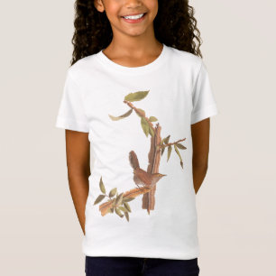 Audubons Bewick's Long Tail Wren Song Bird T-Shirt
