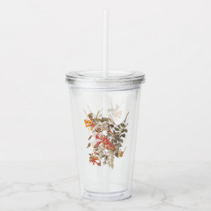 Audubon's Ruby Throated Hummingbirds and Blume Acryltrinkbecher
