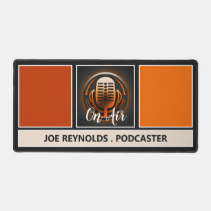 Auf Air Podcaster, Retro-Podcast Schreibtischunterlage