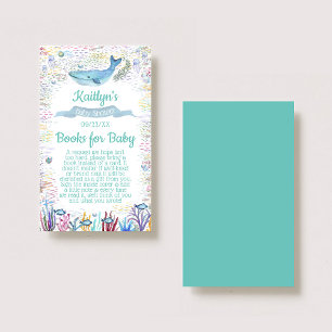 Auf Anfrage für das Sea Baby Shower Book Begleitkarte