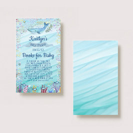Auf Anfrage für das Sea Baby Shower Book Begleitkarte