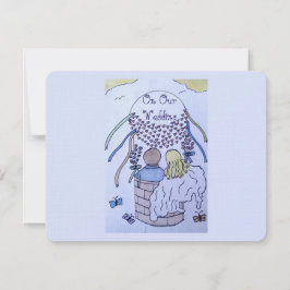 Auf, auf und davon Antwortkarte RSVP Karte