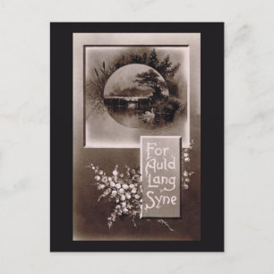 Auf Auld Lang Syne Postkarte