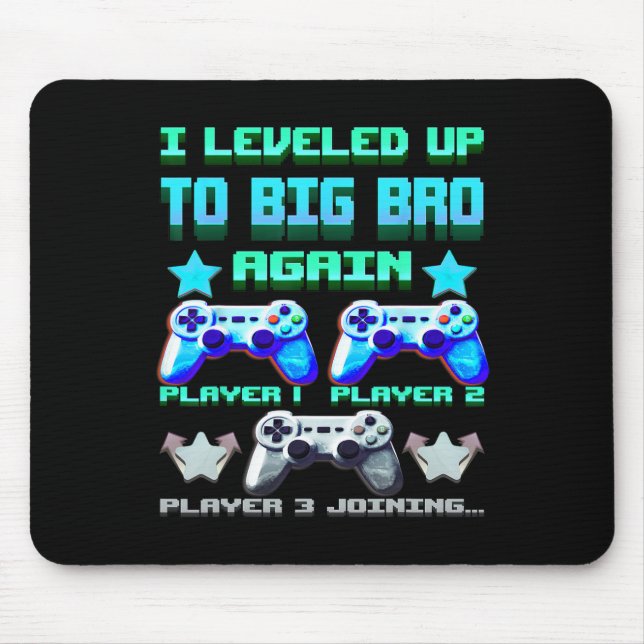 Auf Big Bro erneut hochgestuft – Lustiger Gamer-Br Mousepad (Vorne)