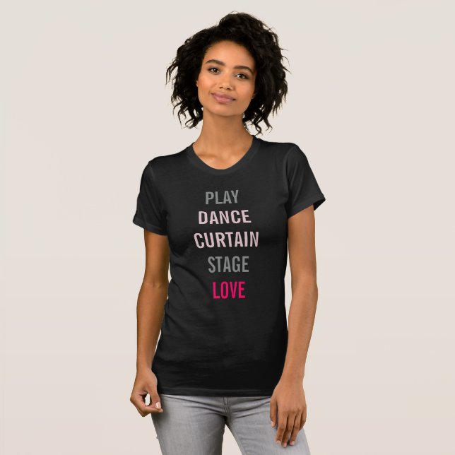 Auf Broadway Beruflich Arts personalisieren Sie da T-Shirt (Vorne ganz)