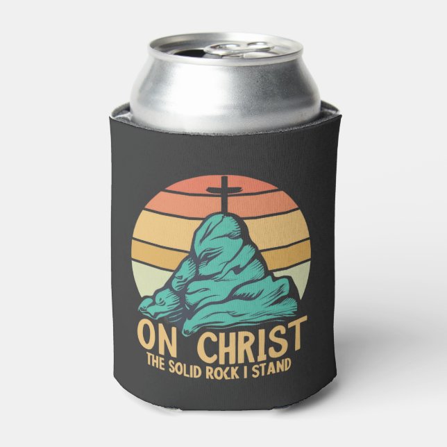 Auf Christus der solide Felsen stehe ich Dosenkühler (Kanne Vorderseite)
