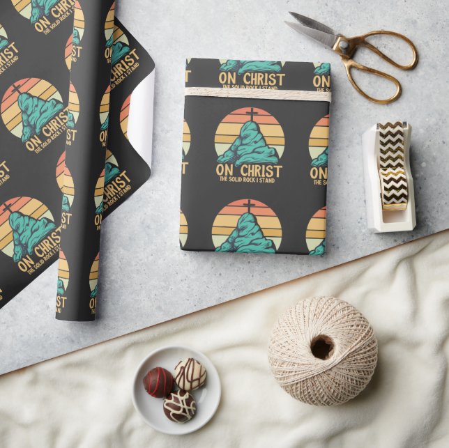 Auf Christus der solide Felsen stehe ich Geschenkpapier (Kunsthandwerk)