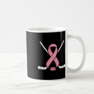 (auf Ck) Eishockey-Brustkrebsmonat Rosa Band Kaffeetasse