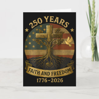 Auf Ck-Flaggenkreuz 250 Jahre Glaube und Freiheit  Karte