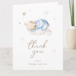 Auf Cloud Baby Dusche können wir Teddy Bear frühze Dankeskarte