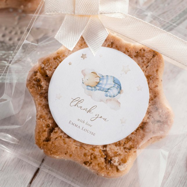 Auf Cloud Baby Dusche können wir Teddy Bear frühze Runder Aufkleber (Von Creator hochgeladen)