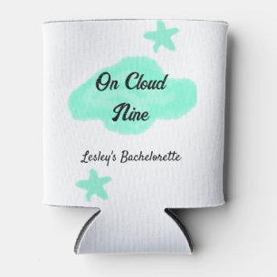Auf Cloud neun pastellgrünen Wolken Stern Bachelor Dosenkühler