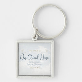 Auf Cloud Nine Dreamy Modernes Elegantes Brautpart Schlüsselanhänger