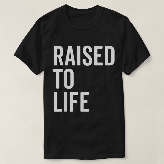 Auf das Leben Shirt Christliche Taufe neu glauben (Design vorne)