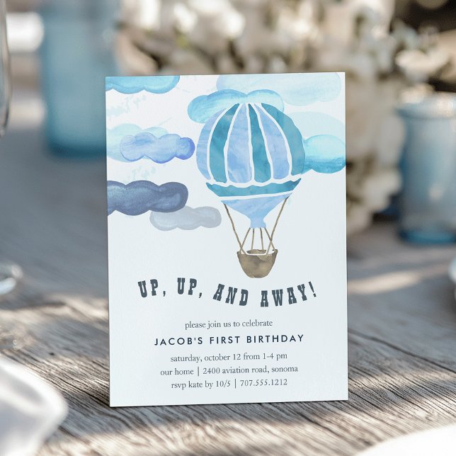 Auf dem Air Kindergeburtstag Party laden Einladung (Von Creator hochgeladen)
