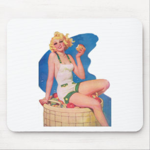 Auf dem Apfelkarren Mousepad