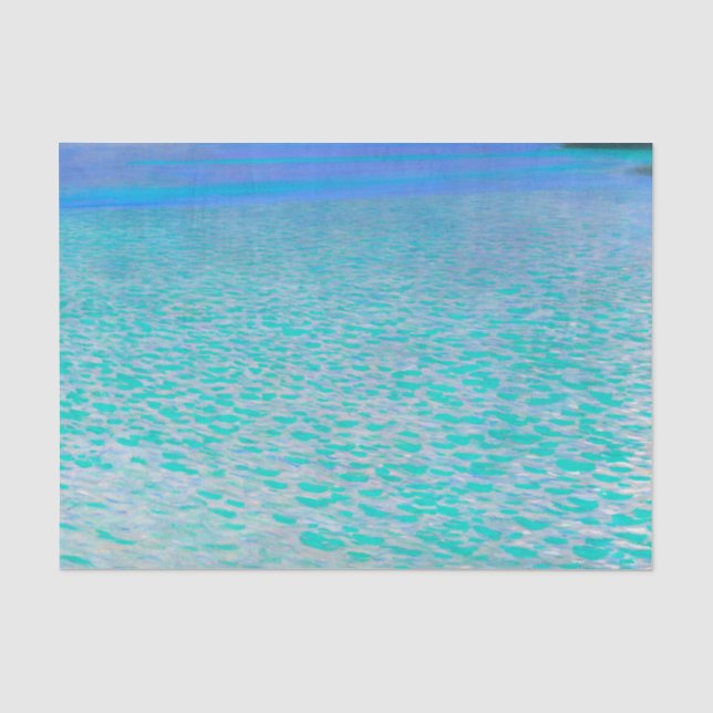 Auf dem Attersee durch Gustav Klimt Seidenpapier (Vorderseite)