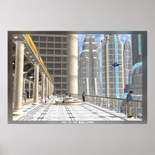 Auf dem Balkon Poster (Vorne)