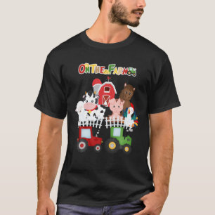 Auf dem Bauernhof Barnyard Landtiere Niedlichen Kl T-Shirt