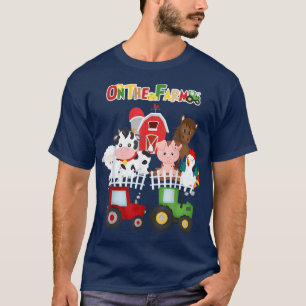 Auf dem Bauernhof Barnyard Landtiere Niedlichen Kl T-Shirt