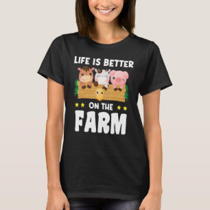 Auf dem Bauernhof Tier Landwirt T-Shirt