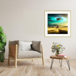 Auf dem Bauernhof - Ufo Art Print Poster