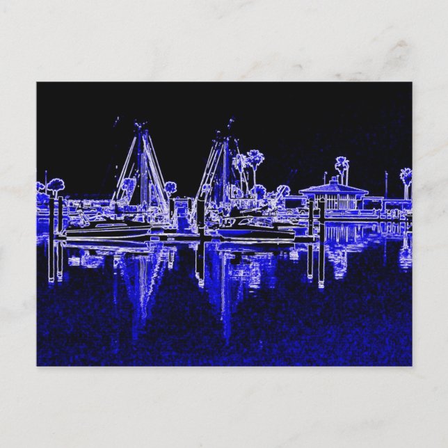 Auf dem Corpus Christi Bay Postkarte (Vorderseite)