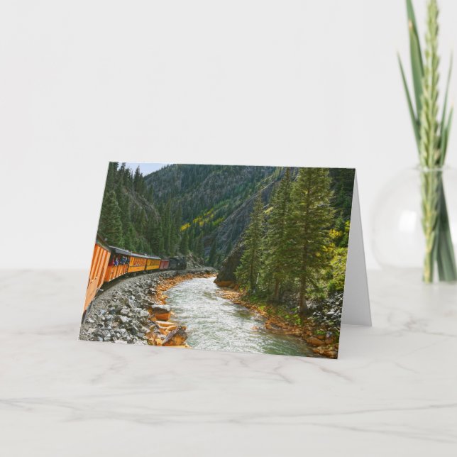 Auf dem Fluss Animas, Colorado Karte (Vorderseite)