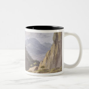 Auf dem Fluss Elbe, nahe Lowositz in Sachsen, Zweifarbige Tasse