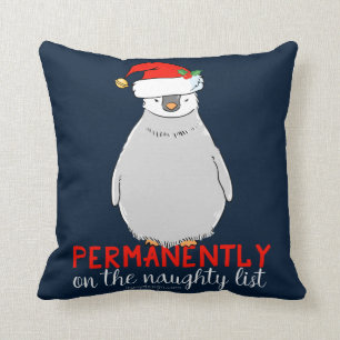 Auf dem frechen Listen-Pinguin Kissen