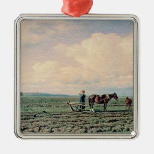 Auf dem Gebiet 1872 Silbernes Ornament