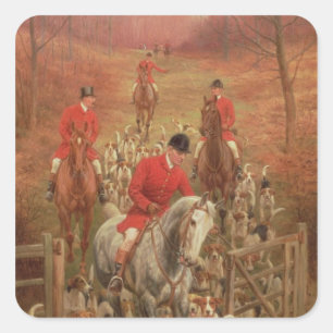 Auf dem Geruch 1906 Quadratischer Aufkleber