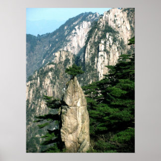 Auf dem Gipfel - Huangshan Poster