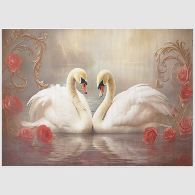 Auf dem goldenen Teich Seidenpapier (Vorderseite)