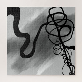 Auf dem Grid: Abstrakt Schwarz und Grau