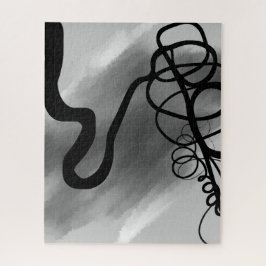 Auf dem Grid: Abstrakt Schwarz und Grau